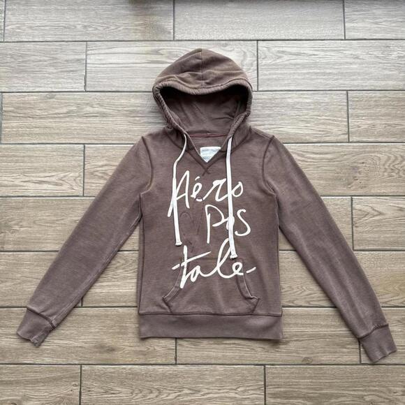 Aeropostale Tops - Y2K Aeropostale Brown Hoodie Jacket Womens